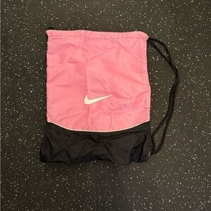 Nike Pink and Black Sports Sack